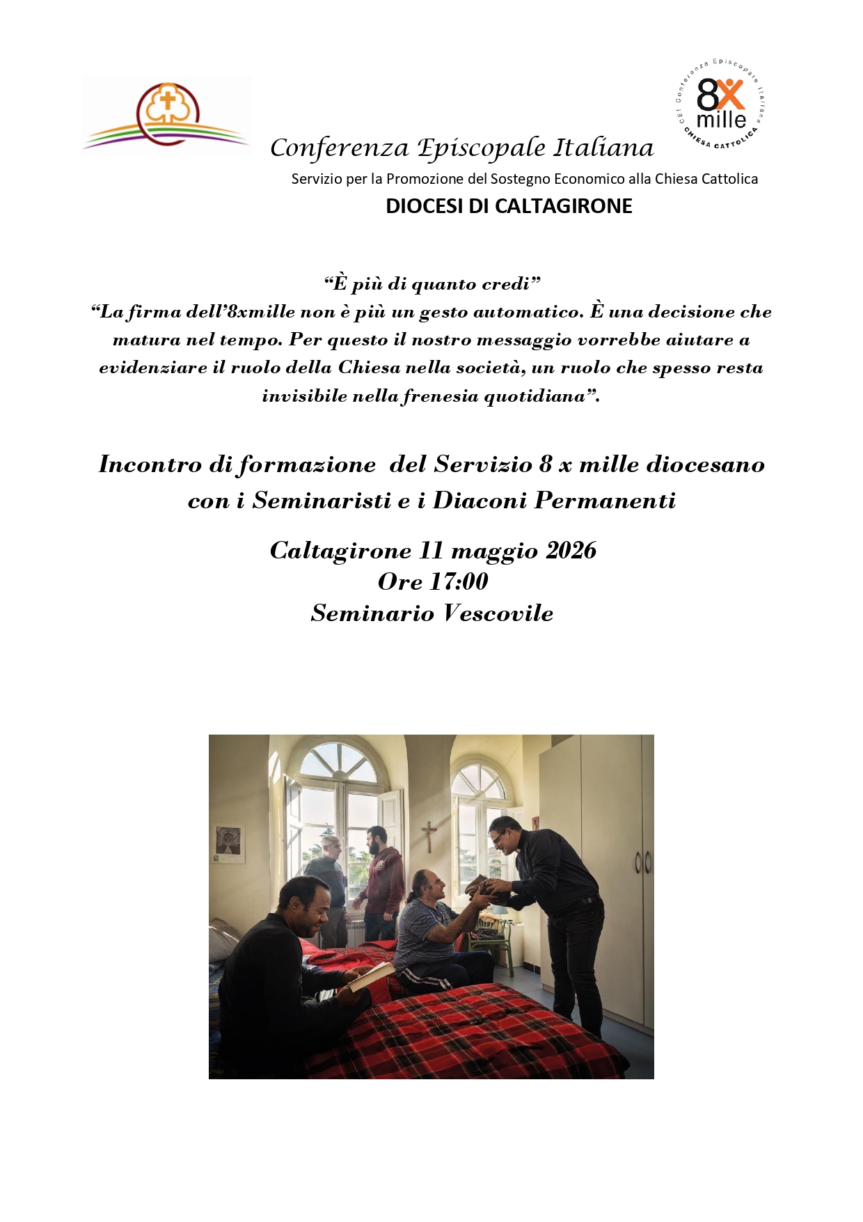 8 x 1000: Seminaristi e Diaconi permanenti